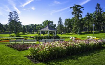 Courtyard Gazebo Installation detail